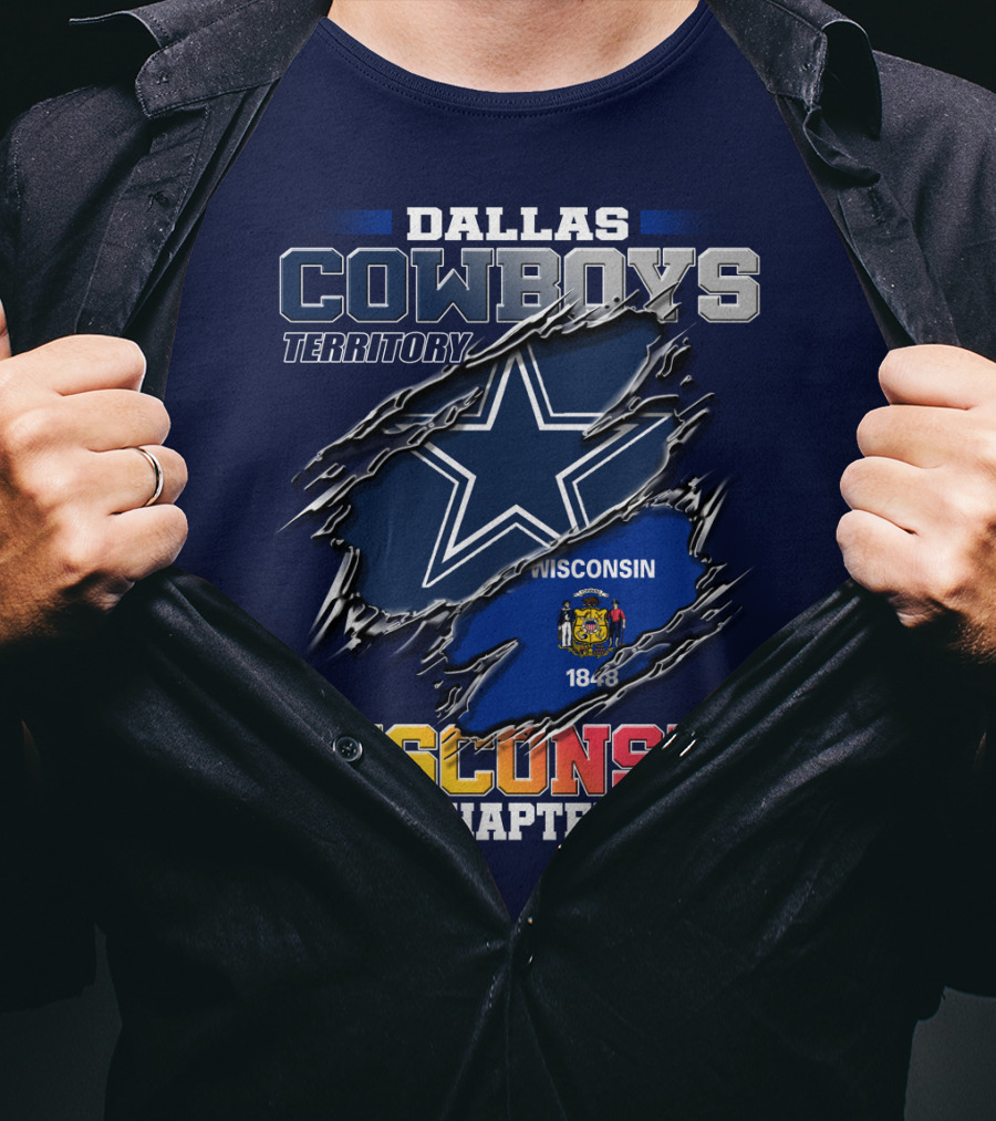 Dallas Cowboys Territory Wisconsin Chapter 1848 T-Shirt
