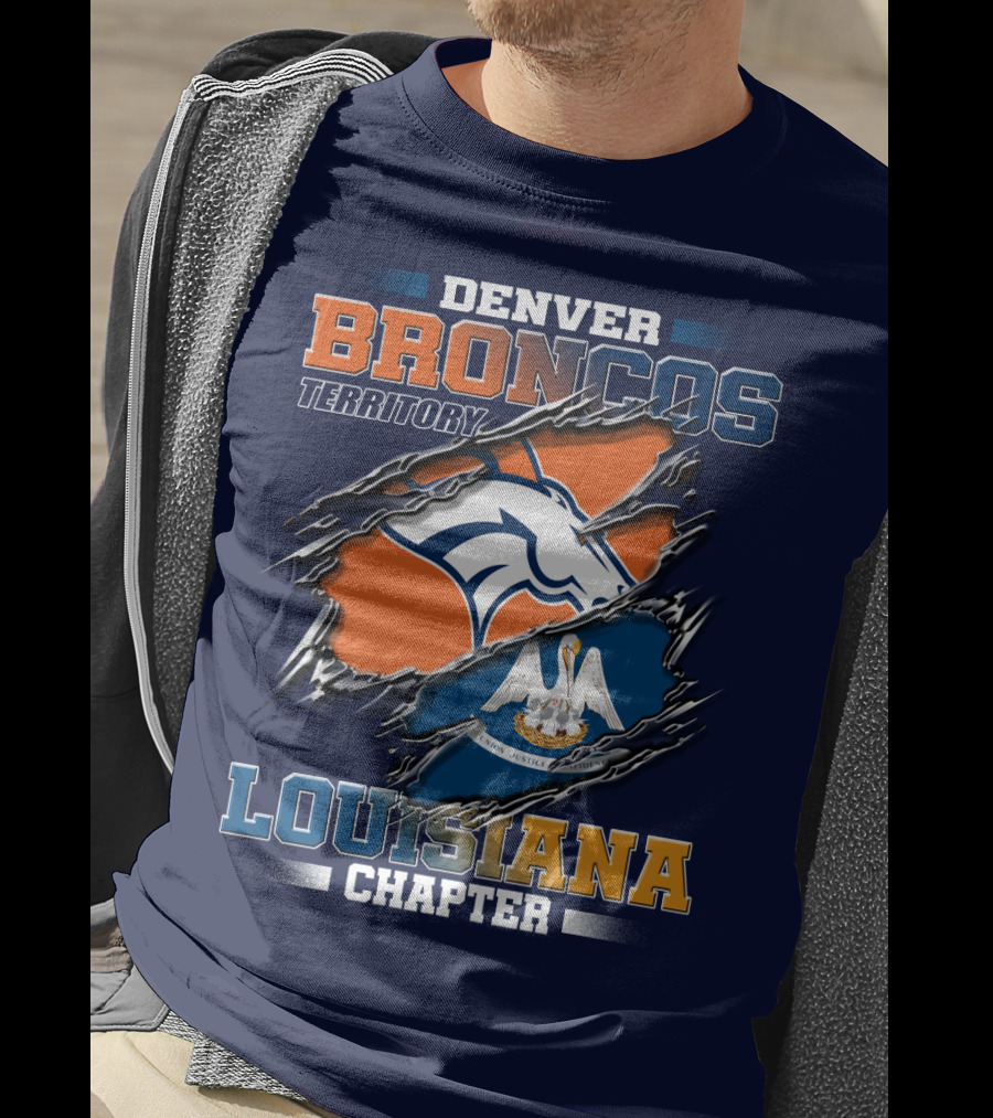 Denver Broncos Territory Louisiana Chapter T-Shirt