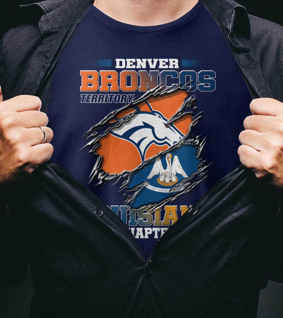 Denver Broncos Territory Louisiana Chapter T-Shirt