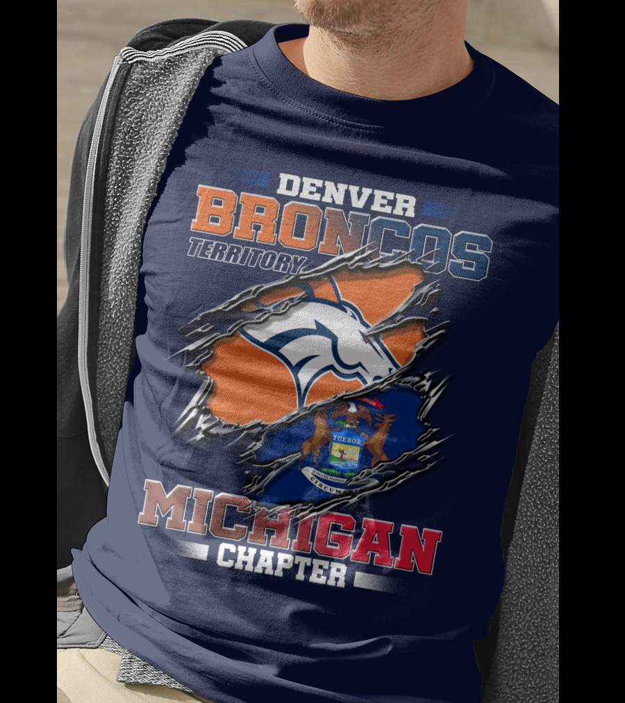 Denver Broncos Territory Michigan Chapter T-Shirt