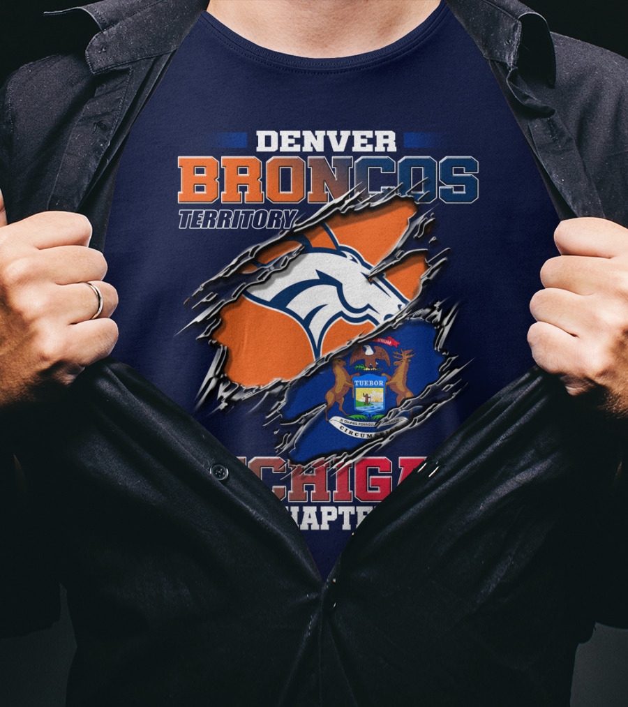 Denver Broncos Territory Michigan Chapter T-Shirt