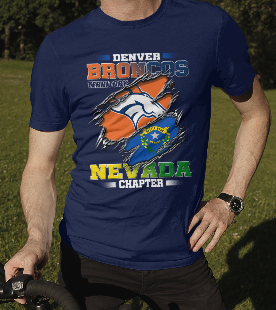 Denver Broncos Territory Nevada Chapter Battle Born T-Shirt