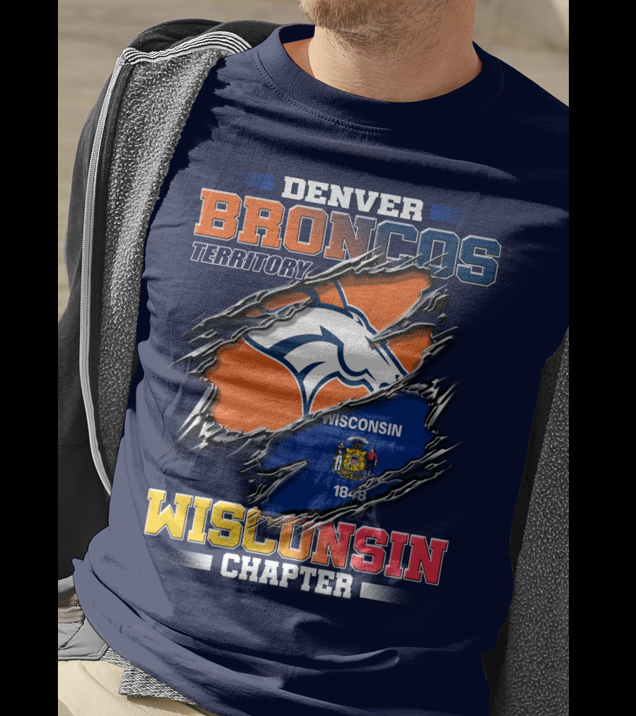 Denver Broncos Territory Wisconsin Chapter 1848 T-Shirt