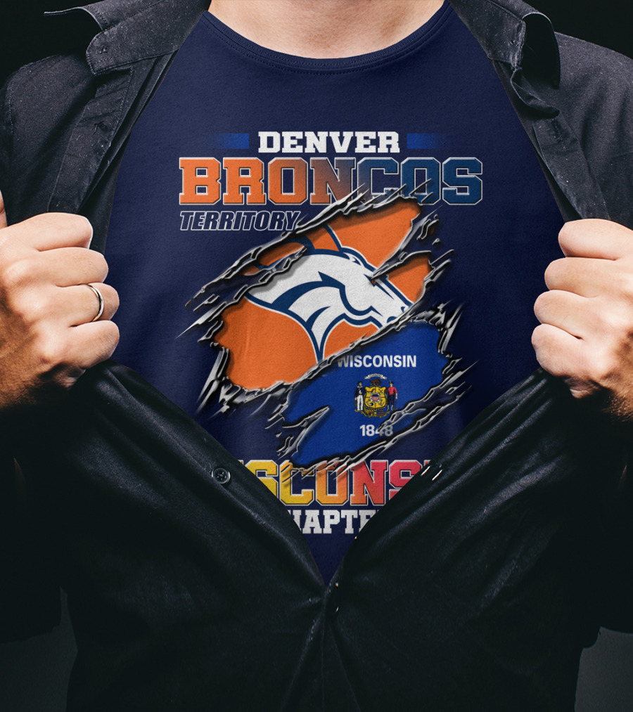 Denver Broncos Territory Wisconsin Chapter 1848 T-Shirt