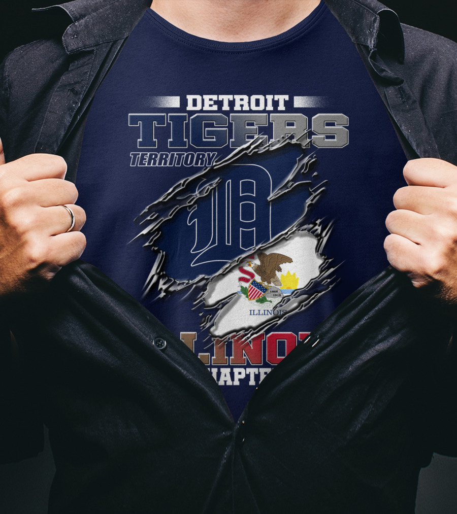 Detroit Tigers Territory Illinois Chapter T-Shirt