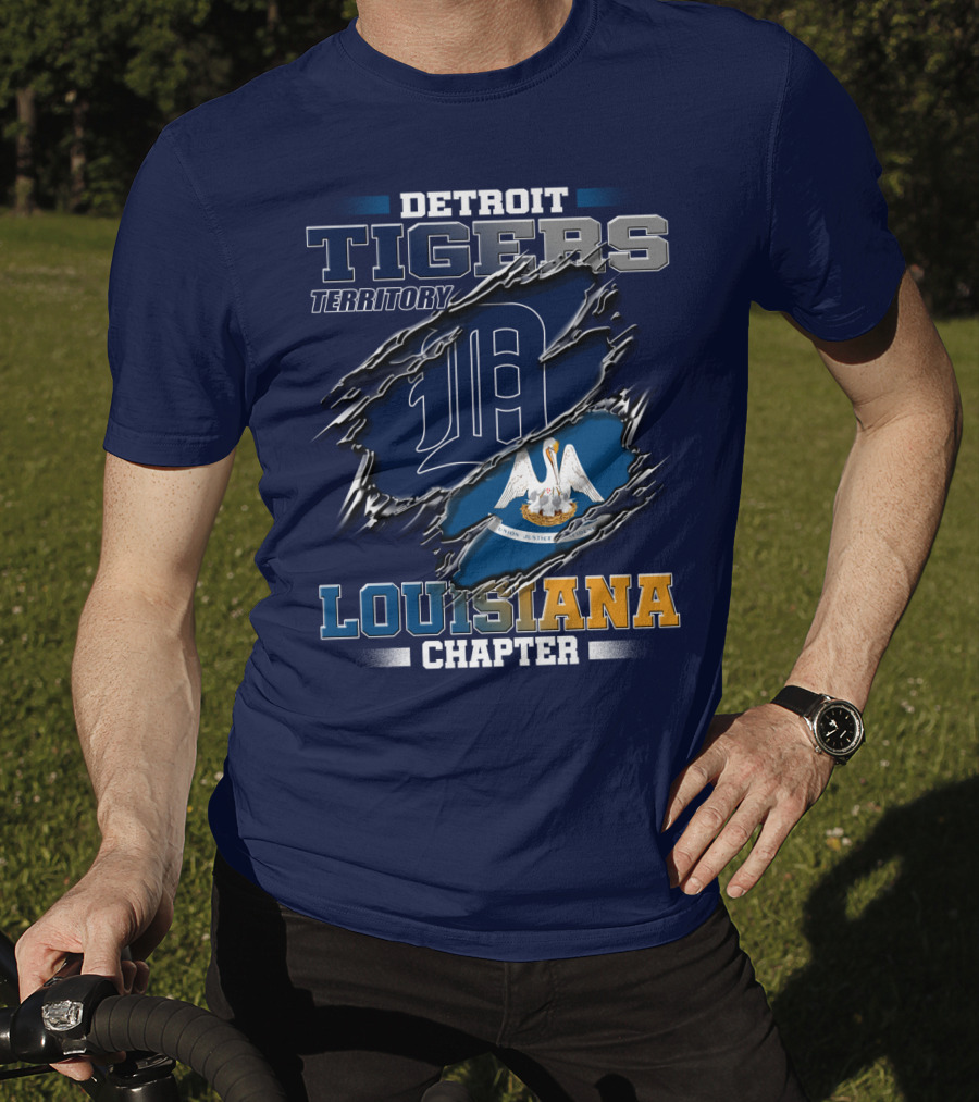 Detroit Tigers Territory Louisiana Chapter T-Shirt