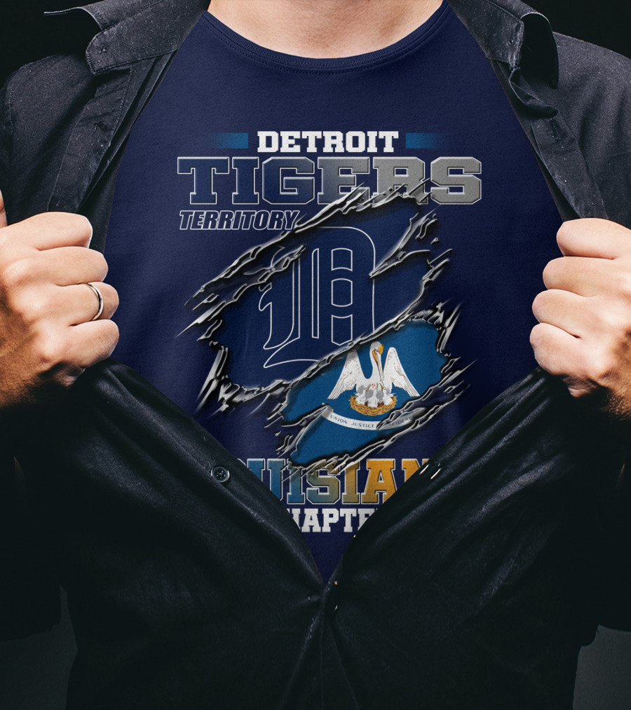 Detroit Tigers Territory Louisiana Chapter T-Shirt