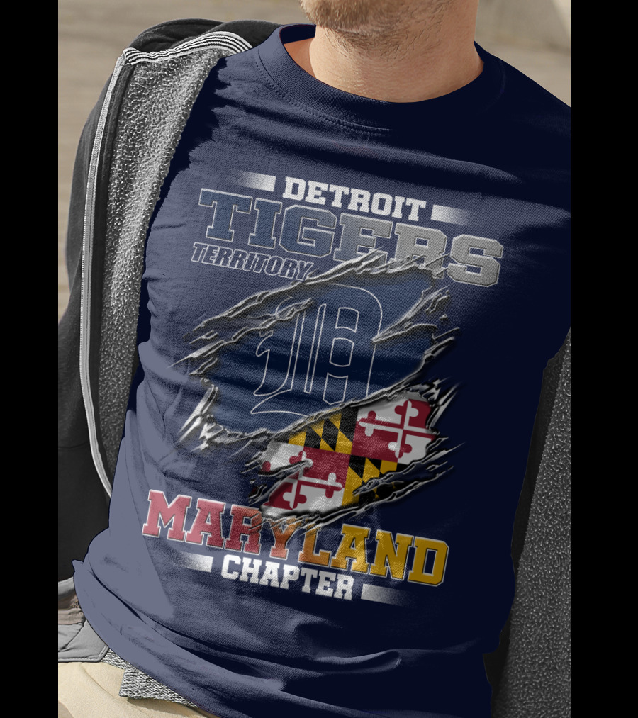 Detroit Tigers Territory Maryland Chapter T-Shirt