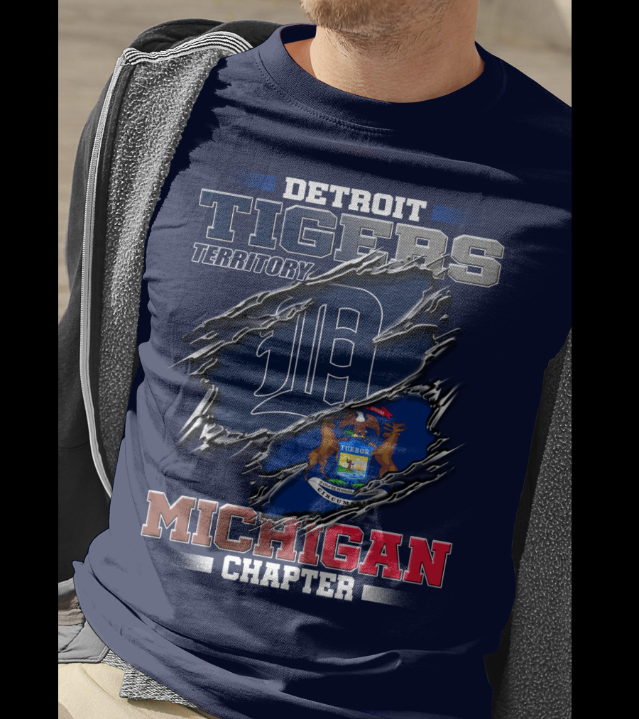 Detroit Tigers Territory Michigan Chapter T-Shirt