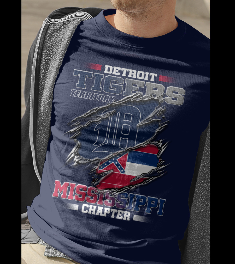 Detroit Tigers Territory Mississippi Chapter T-Shirt