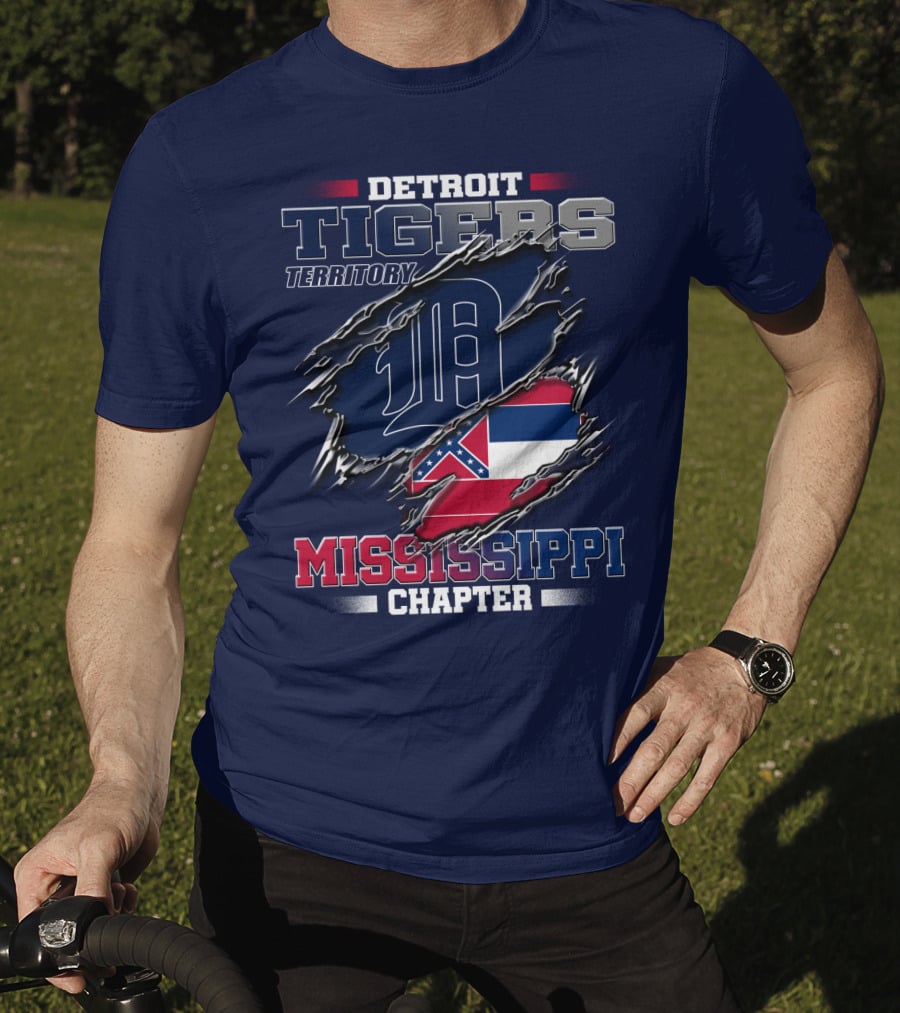 Detroit Tigers Territory Mississippi Chapter T-Shirt