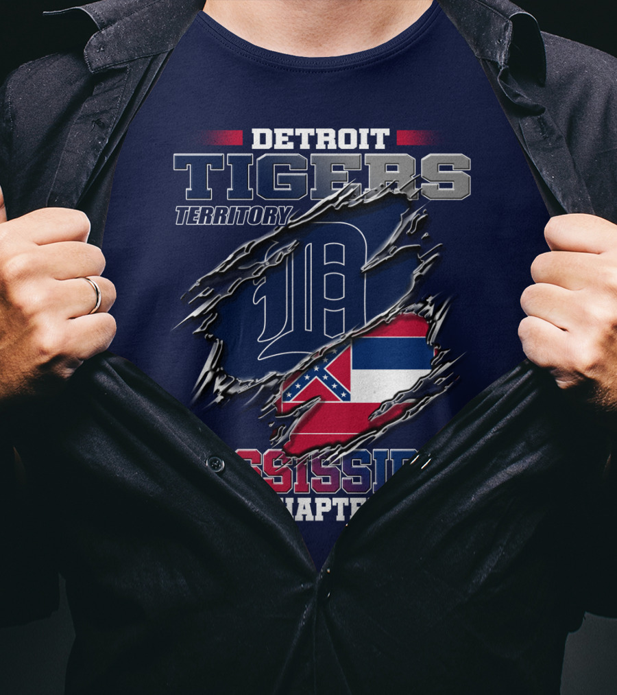 Detroit Tigers Territory Mississippi Chapter T-Shirt