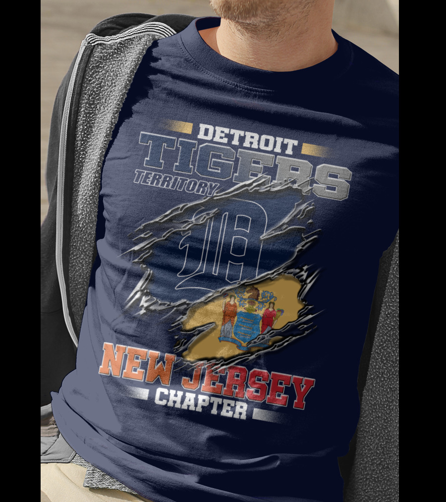 Detroit Tigers Territory New Jersey Chapter T-Shirt