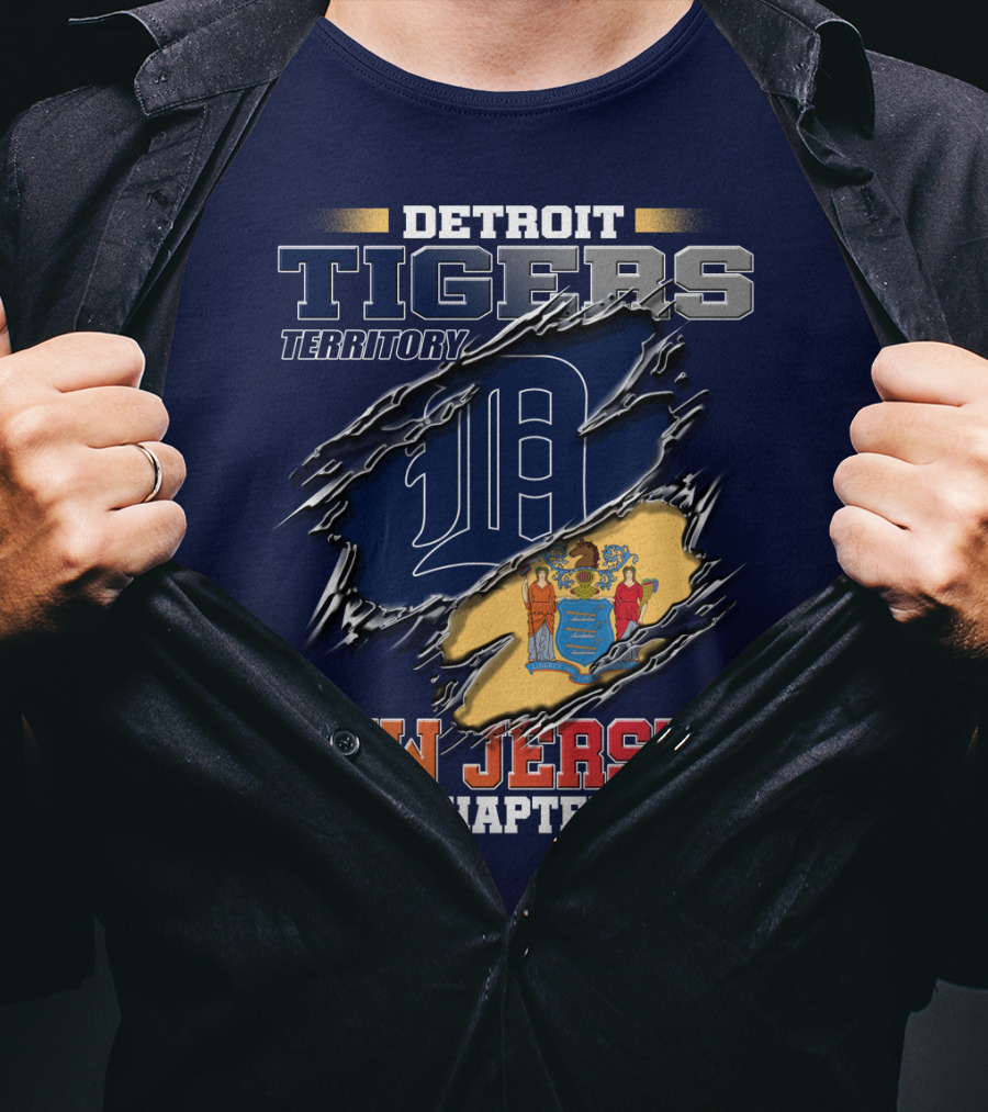 Detroit Tigers Territory New Jersey Chapter T-Shirt