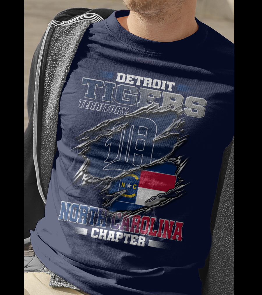 Detroit Tigers Territory North Carolina Chapter T-Shirt