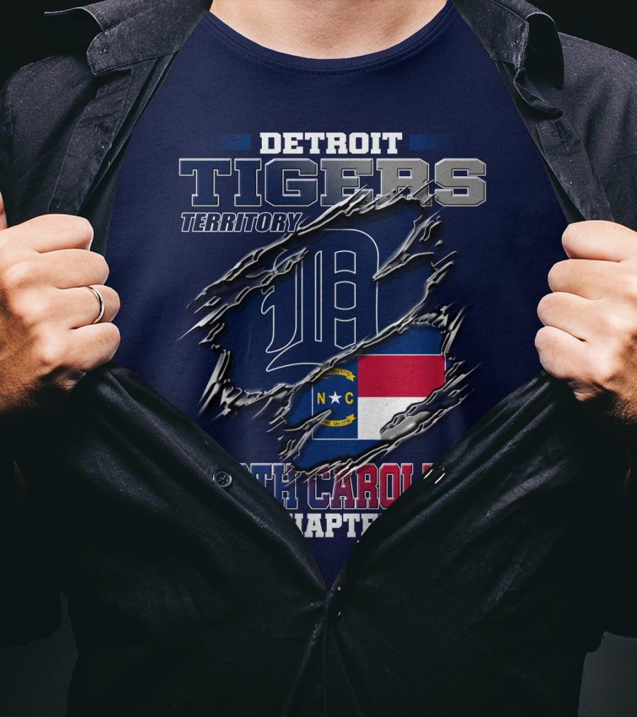 Detroit Tigers Territory North Carolina Chapter T-Shirt