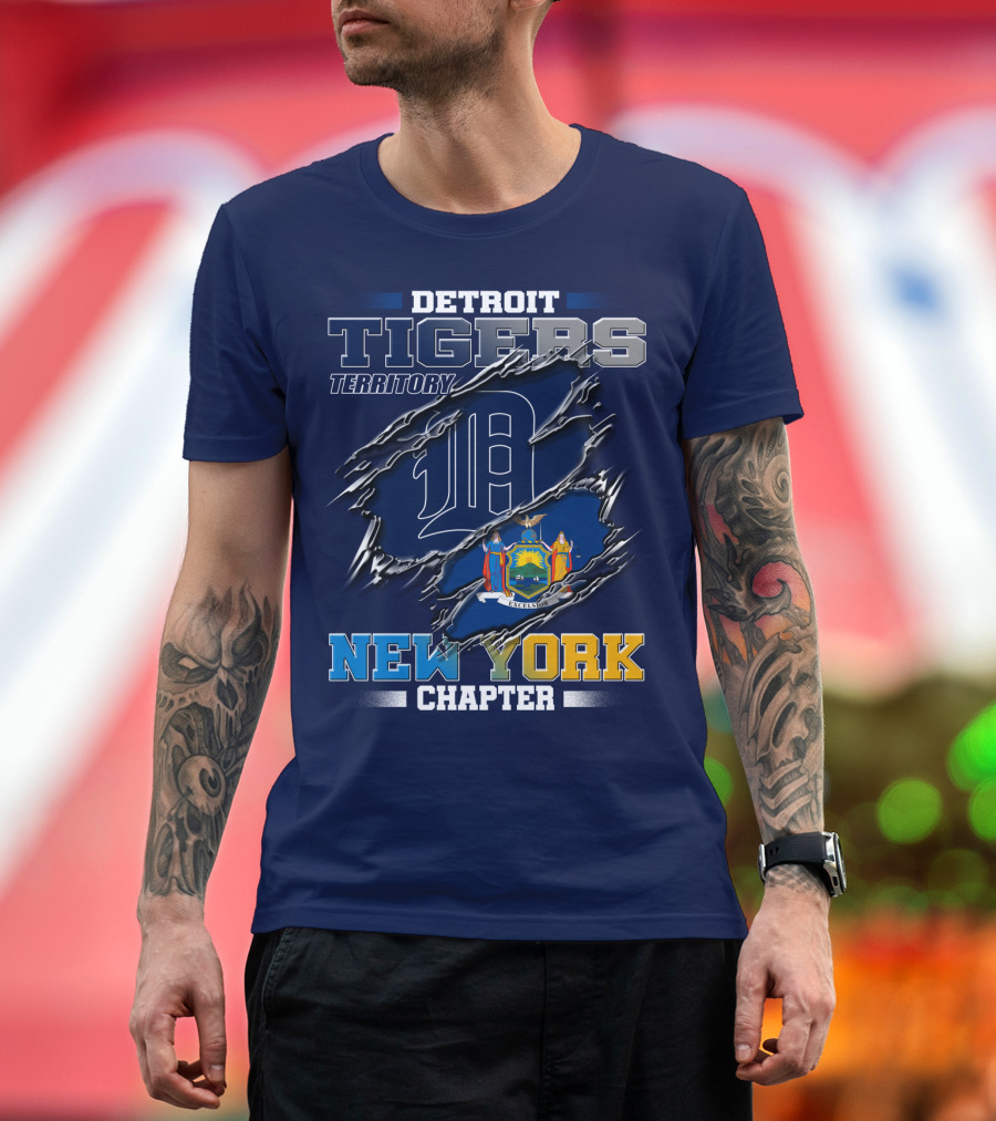 Detroit Tigers Territory New York Chapter T-Shirt
