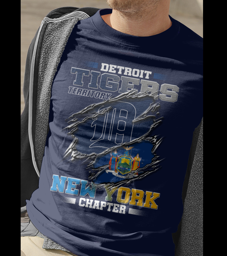 Detroit Tigers Territory New York Chapter T-Shirt