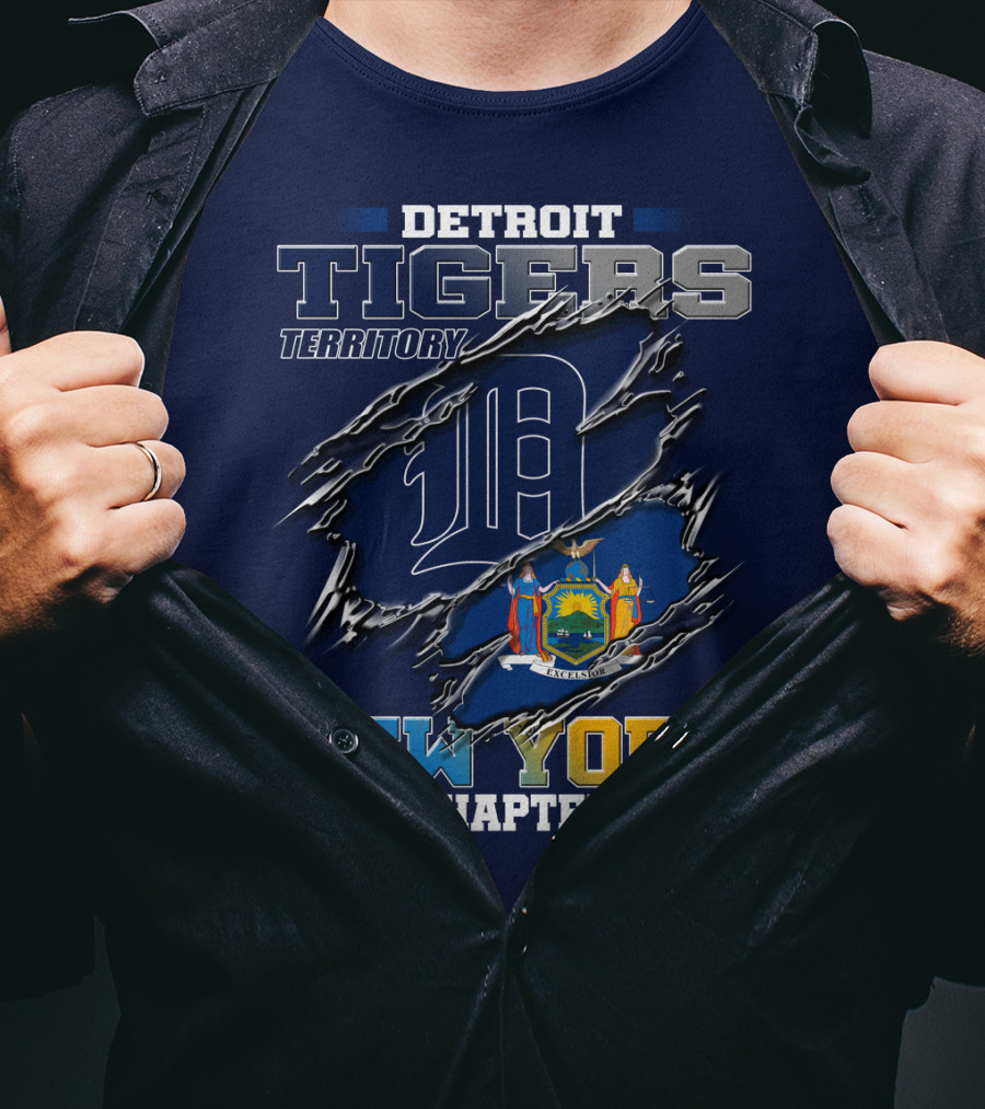 Detroit Tigers Territory New York Chapter T-Shirt