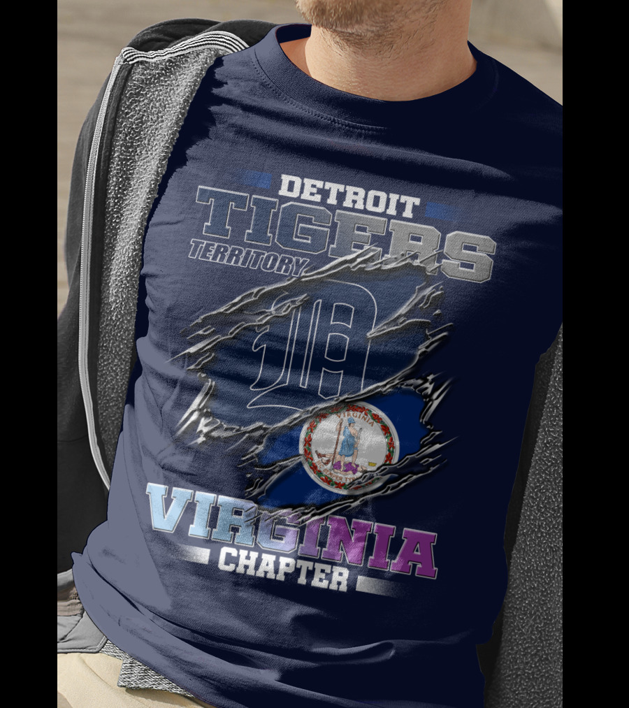 Detroit Tigers Territory Virginia Chapter T-Shirt