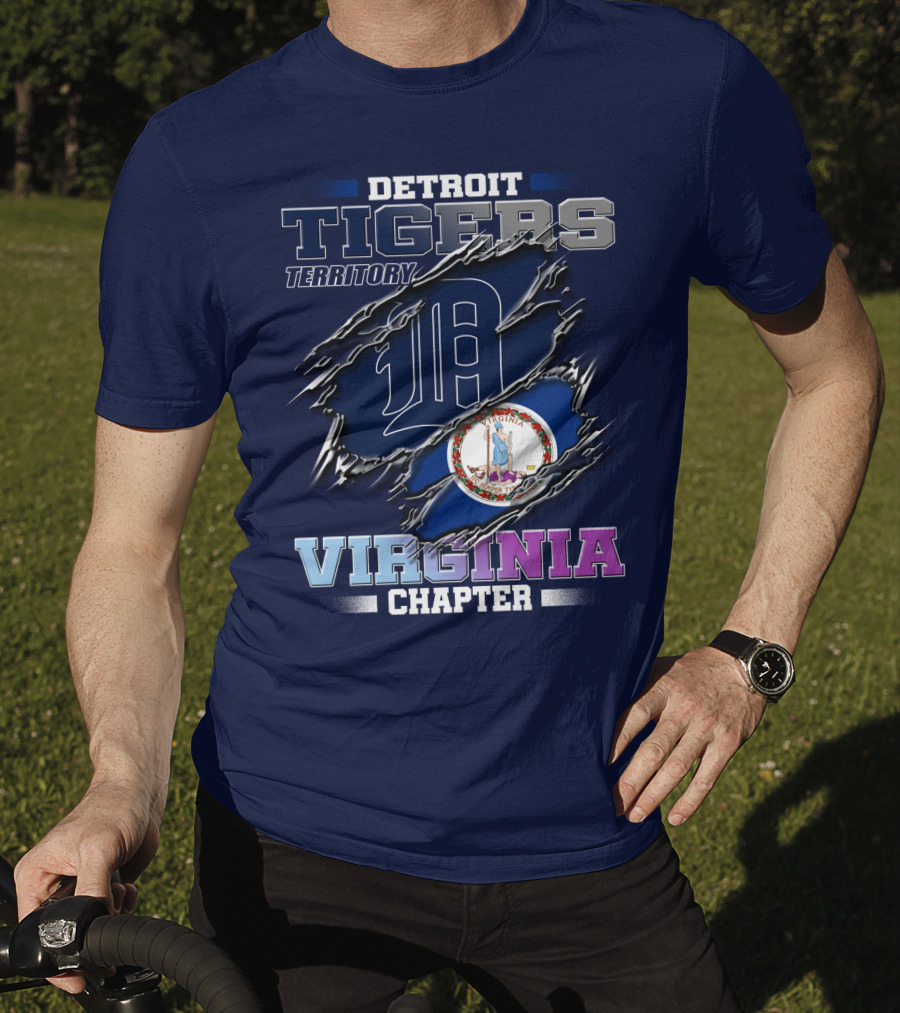 Detroit Tigers Territory Virginia Chapter T-Shirt