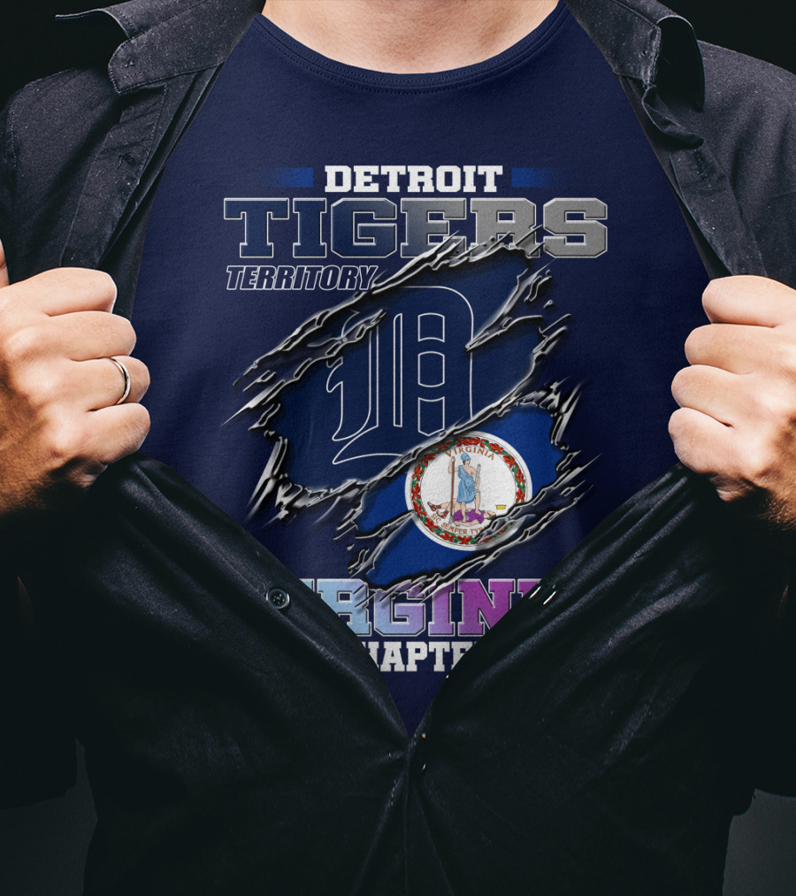 Detroit Tigers Territory Virginia Chapter T-Shirt