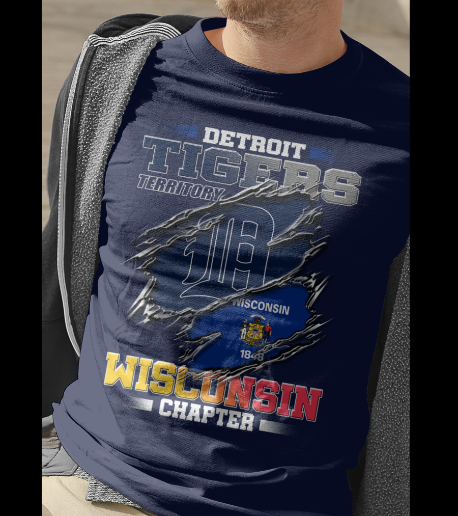 Detroit Tigers Territory Wisconsin Chapter 1848 T-Shirt