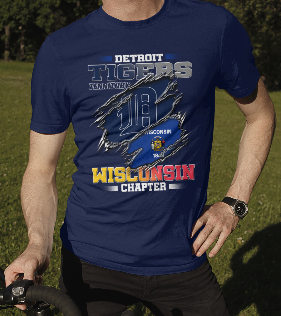 Detroit Tigers Territory Wisconsin Chapter 1848 T-Shirt
