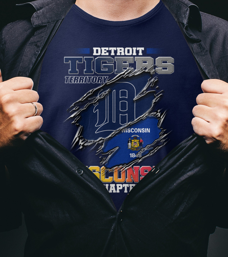 Detroit Tigers Territory Wisconsin Chapter 1848 T-Shirt