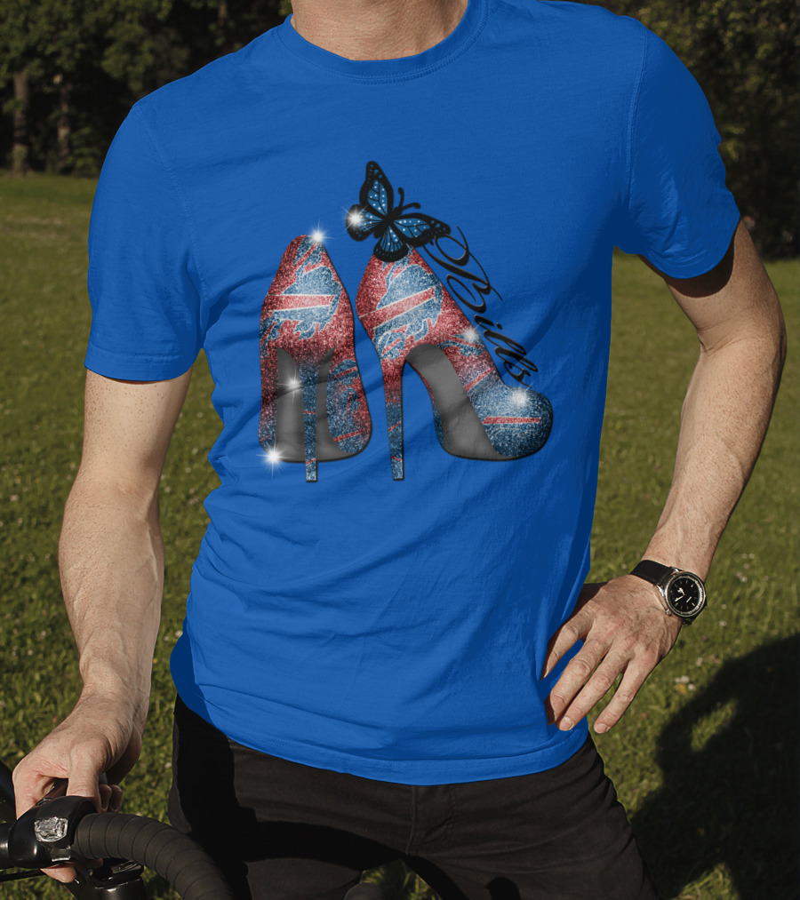 Buffalo Bills High Heels With Butterfly T-Shirt