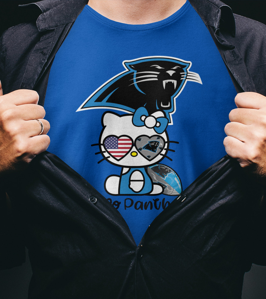 Hello Panthers Carolina Panthers Football T-Shirt