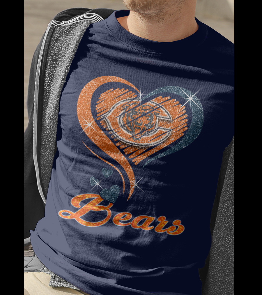 Bears Heart With Chicago Bears T-Shirt