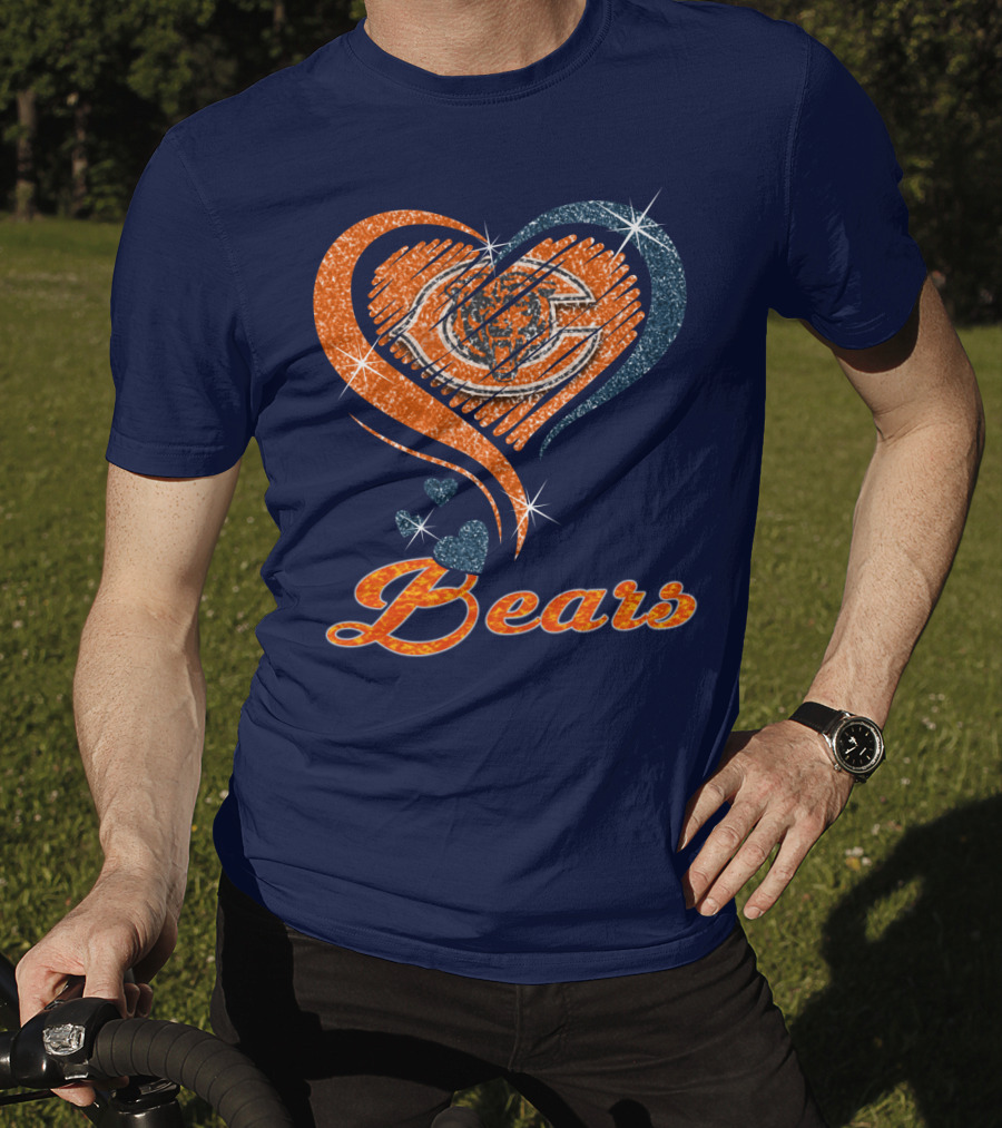 Bears Heart With Chicago Bears T-Shirt