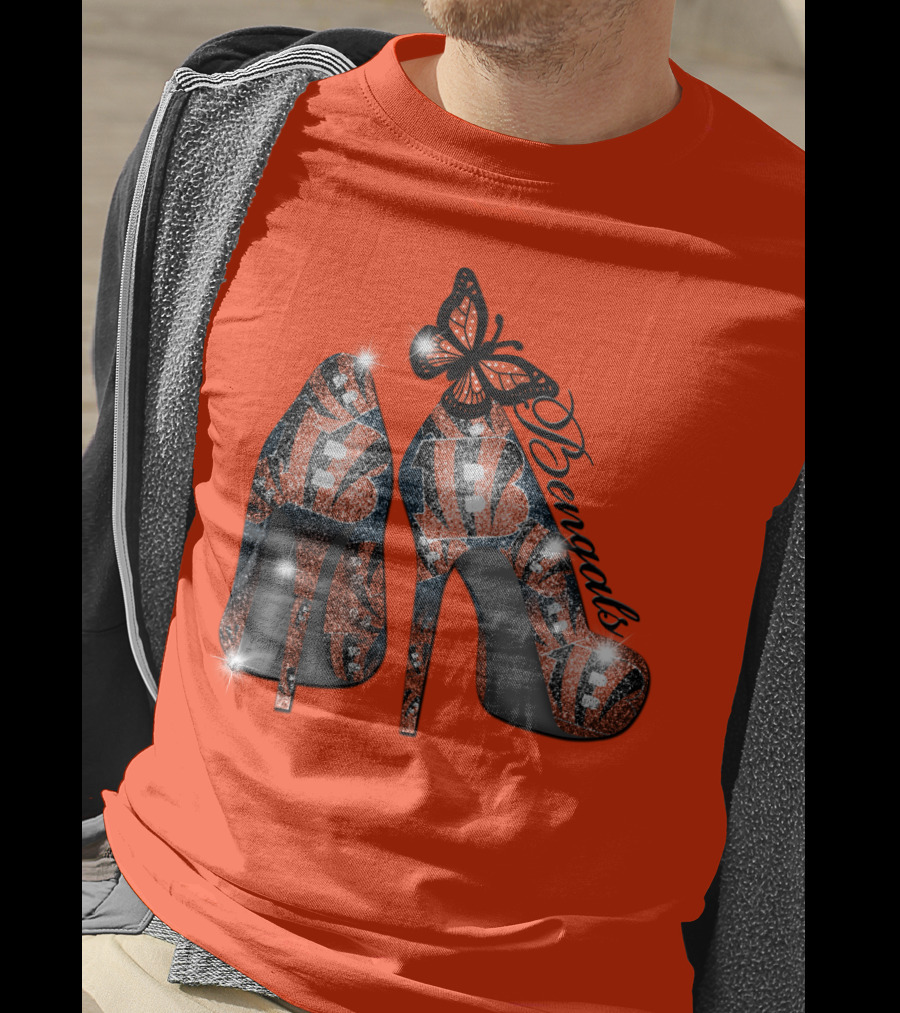 Bengals High Heels Butterfly T-Shirt