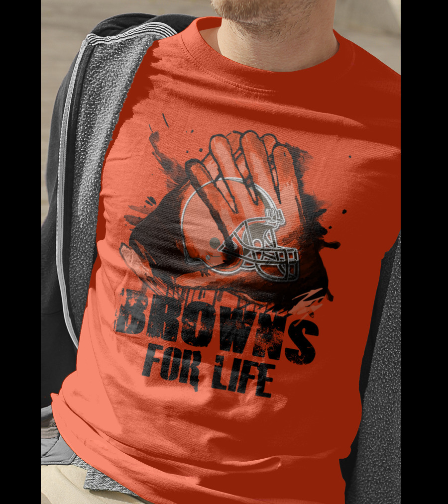Browns For Life Cleveland Browns T-Shirt
