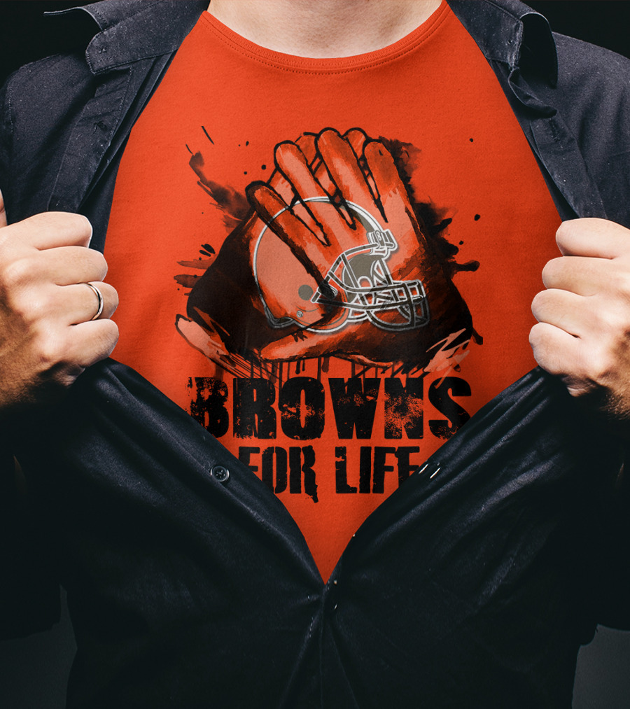 Browns For Life Cleveland Browns T-Shirt