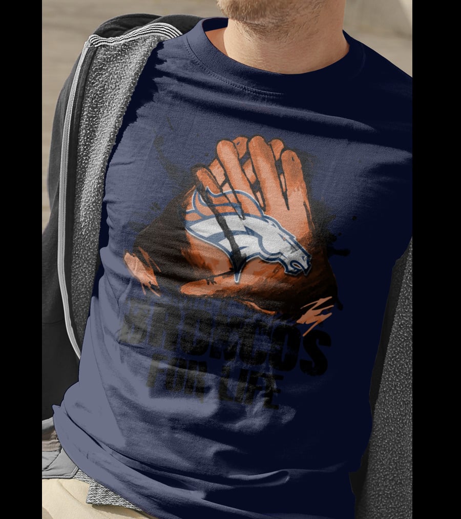 Broncos For Life Denver Broncos Glove T-Shirt