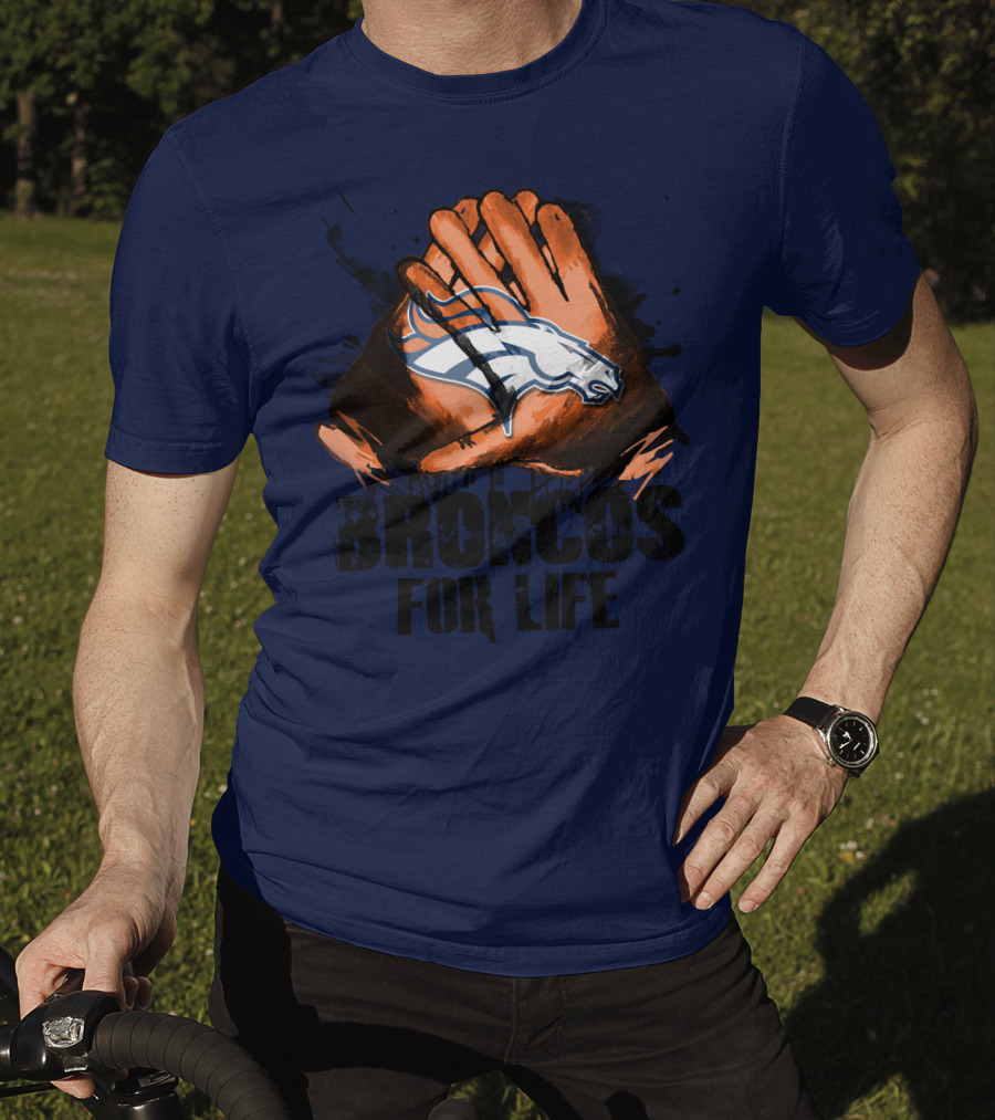 Broncos For Life Denver Broncos Glove T-Shirt