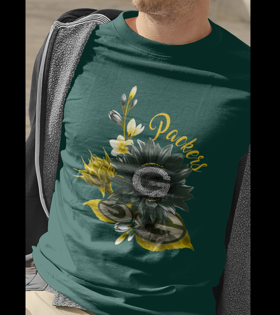Packers G Floral Green Bay Packers T-Shirt