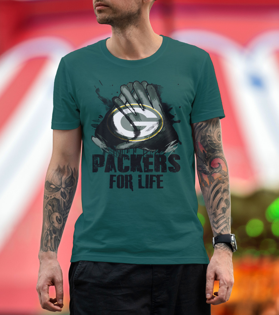 Packers For Life Green Bay Packers G T-Shirt