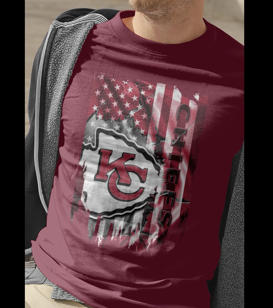 Kc Chiefs American Flag T-Shirt