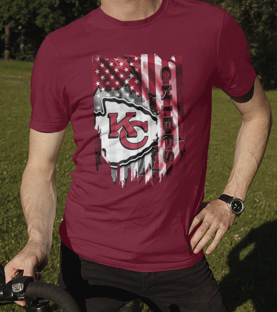 Kc Chiefs American Flag T-Shirt