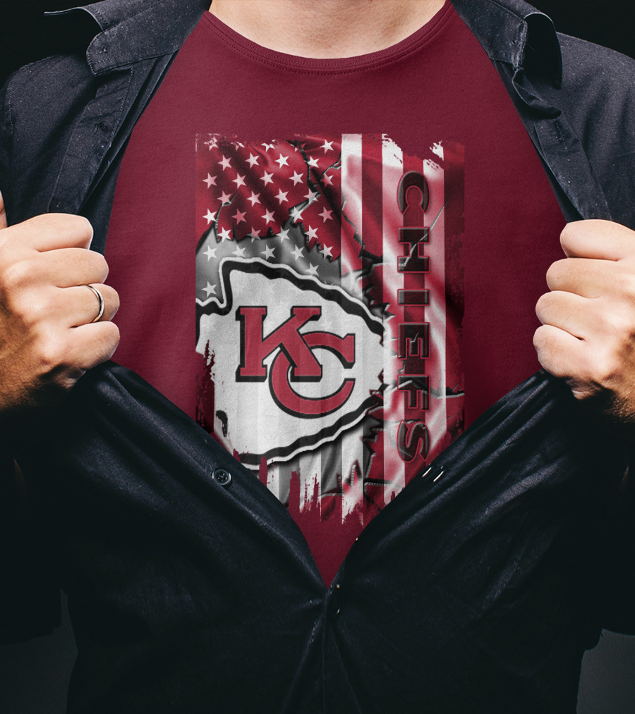 Kc Chiefs American Flag T-Shirt