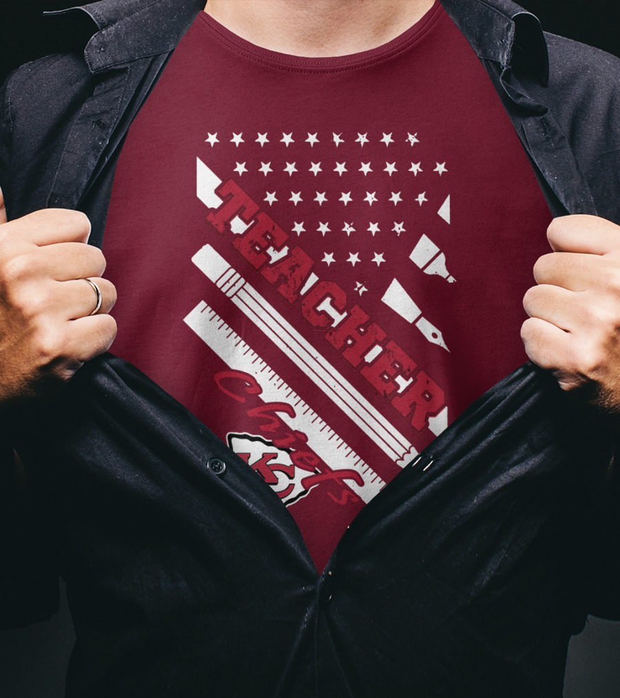 Kansas City Chiefs Teacher Stars And Stripes T-Shirt
