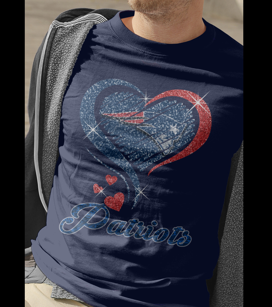 Patriots Heart Glitter T-Shirt
