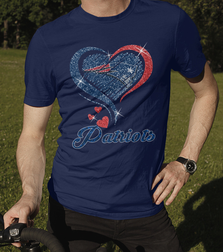 Patriots Heart Glitter T-Shirt