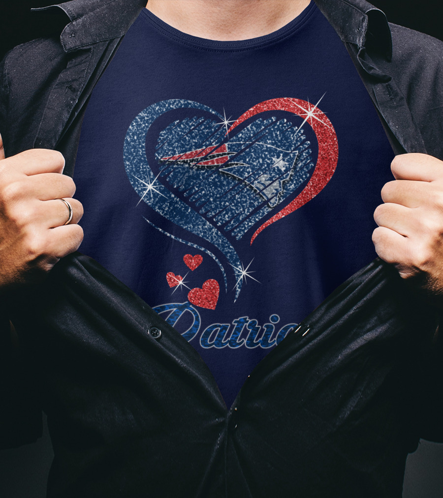 Patriots Heart Glitter T-Shirt