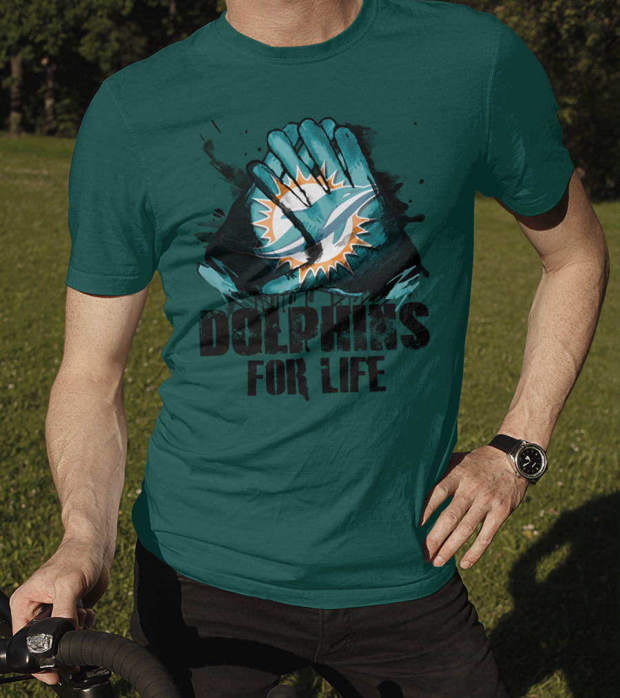 Dolphins For Life Miami Dolphins T-Shirt