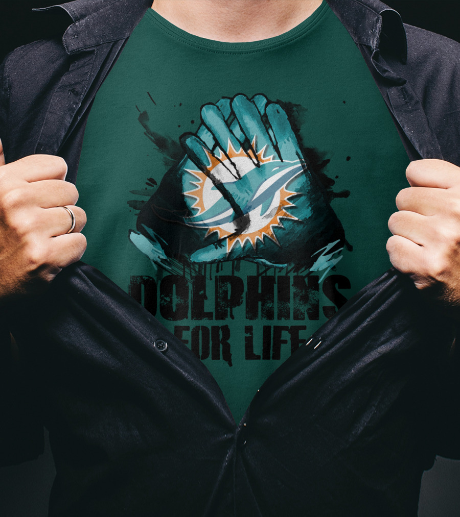 Dolphins For Life Miami Dolphins T-Shirt
