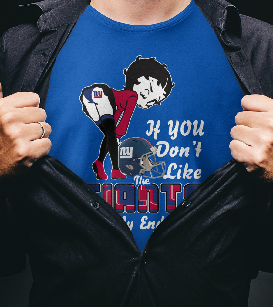 If You Don't Like The New York Giants Kiss My Endzone T-Shirt
